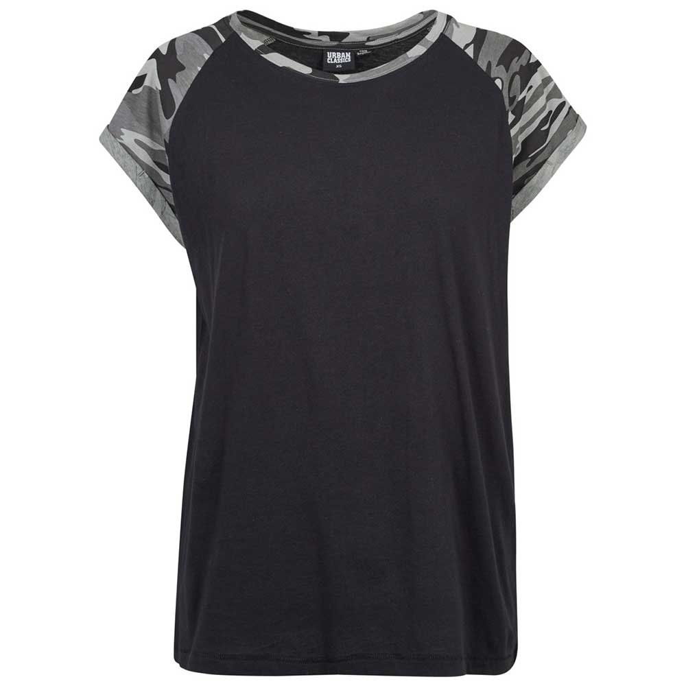 Urban Classics - Contrast Raglan top - Black